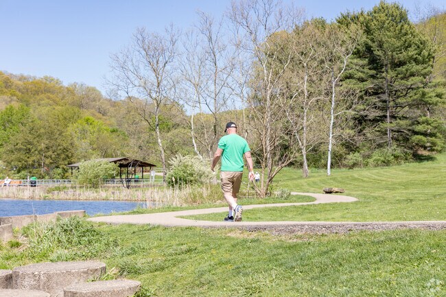 Deer Lakes Park is the residents favorite park to exercise after work.