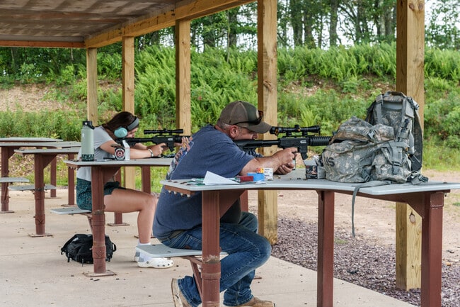 Join locals at the shooting range just outside Banks at the nearby State Game Lands 141.