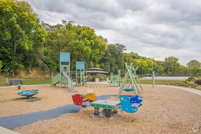 Stoltzman Park has a large playground.