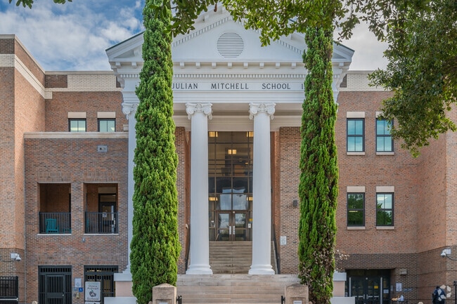 The Julian Mitchel Elementary serves grades PreK-5 for kids in the North Central neighborhood.