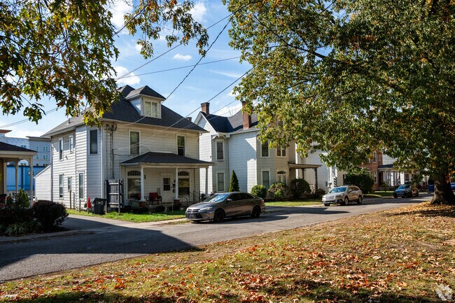 South Broadway Park borders the Norfolk Southern railroad tracks to the East.
