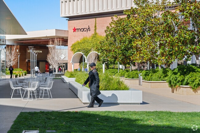 Fashion and luxury converge at Stanford Shopping Center near Fair Oaks.