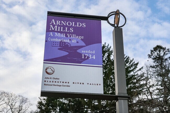 Welcome to the historic Arnold Mills neighborhood.