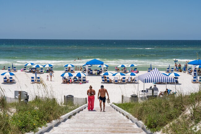 The beaches at Seaside are private with many gated access points for residents and guests.