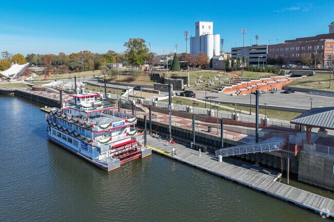 Experience history at Riverfront Park aboard the historic Harriott II near Cottage Hill.