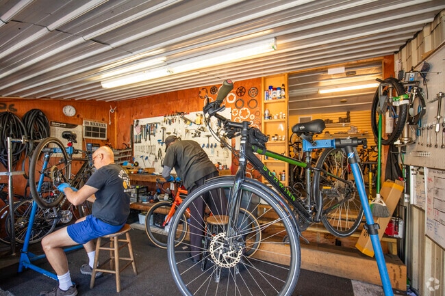 Riders can get bikes serviced by the friendly staff at Citrus Park Bike Shop.