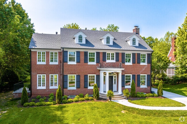 Many large Colonial homes form the backbone of Linden Heights.