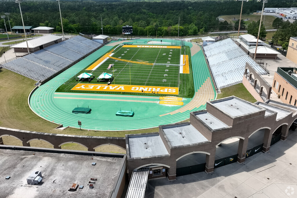 Football field in Spring Valley High School