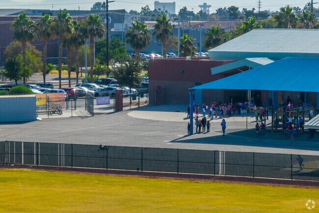 Sunrise Acres Elementary School students engage in enriching activities, including arts a sports