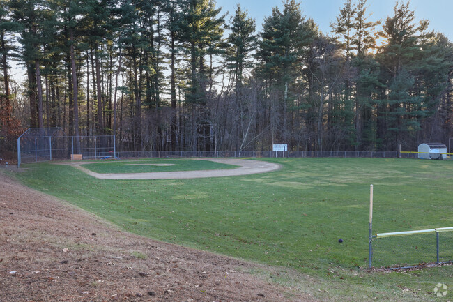 Students play a variety of sports on the field at Fuller Meadow Elementary School.