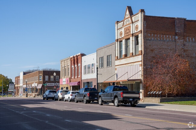 Downtown Sleepy Eye offers local businesses in historic buildings.