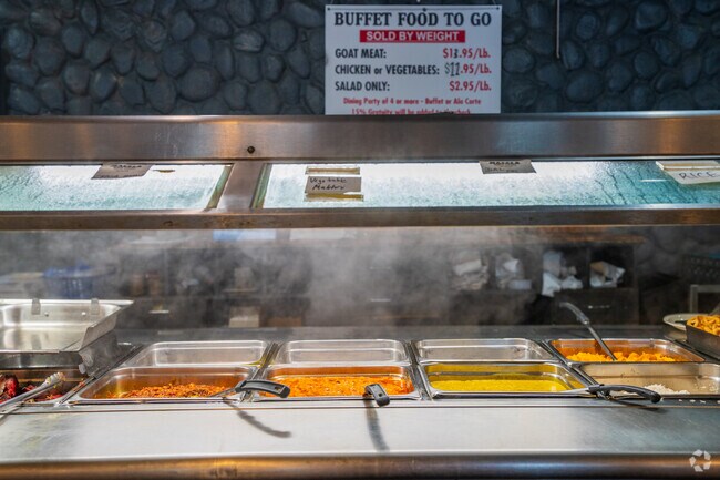 Bring home several delicious options from the buffet inside Masala Indian Cuisine.
