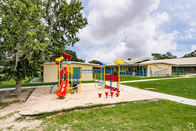 Leesburg’s Beverly Shores Elementary School's colorful playground in Lake County.