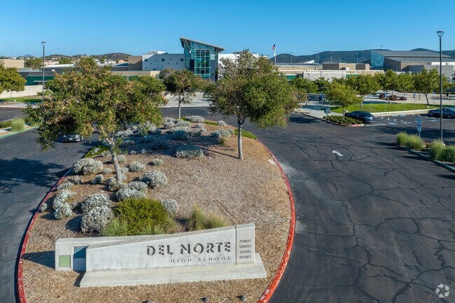 The entrance of the Del Norte High School near Rancho Peñasquitos.