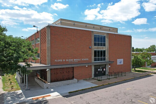 Olson Middle School serves students from sixth to eighth grade.