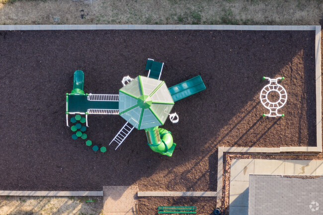 St. Bridget School has an outdoor playground in the Pacific area.