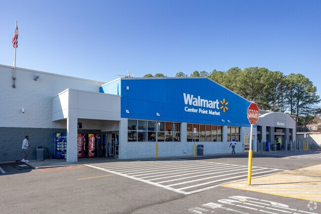 Center Point is just a few miles down the road from Pinson and has a Walmart for shopping needs.