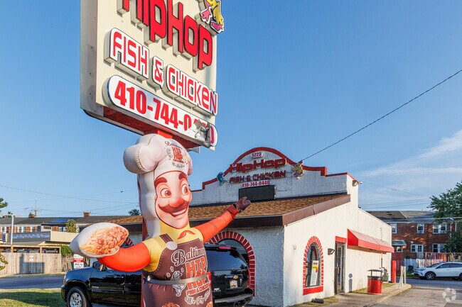 Hip Hop Fish & Chicken is a Baltimore staple, and is only a short drive from Hunting Ridge.