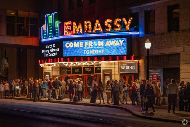 Get tickets to see popular shows with friends and family at the Embassy downtown Fort Wayne.