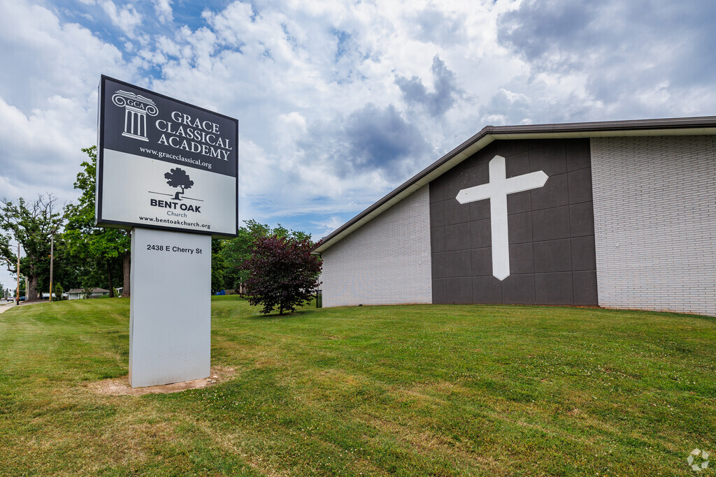 Grace Classical Academy shares a facility with Bent Oak Church.