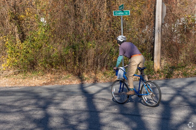 Residents can easily get around the neighborhood by bike.