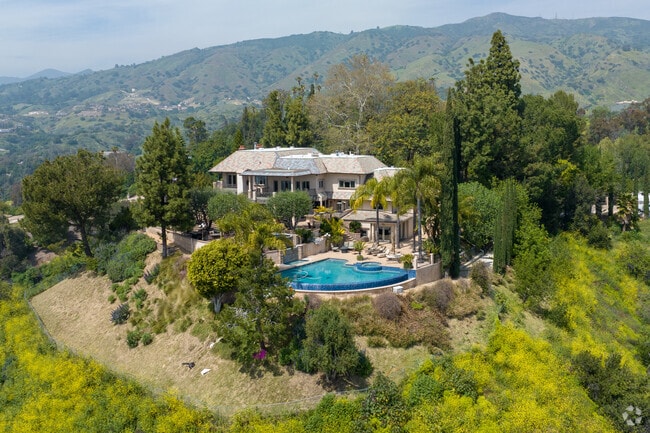 multi story homes with private lots can be found in the hills of Glendora.