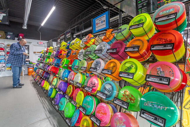 Mapleview residents can head to Great Lakes Disc for all their disc golf accessories.