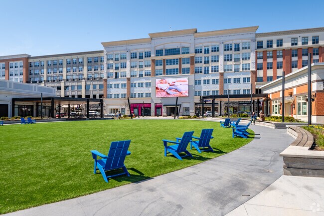 Lounge in a chair and watch the shoppers pass at BayShore Mall in nearby Glendale.