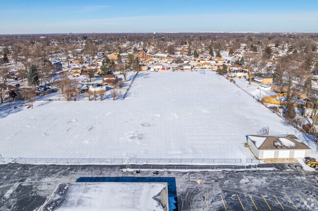 McKinley Junior High School has a large open area for recess.