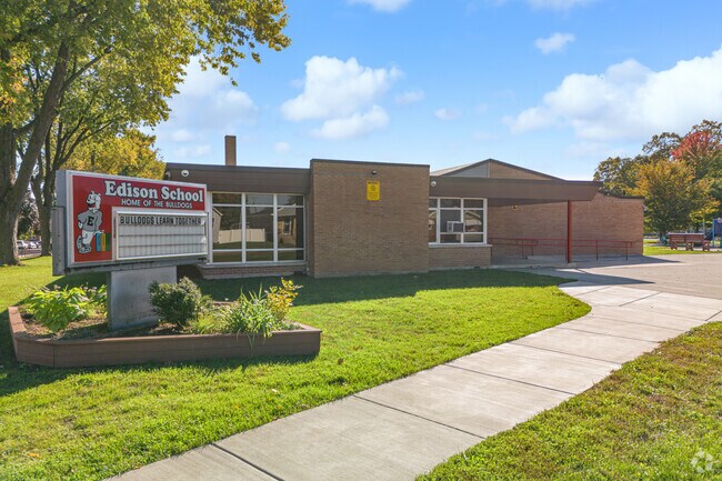 Edison Elementary School challenges and encourages children to learn.