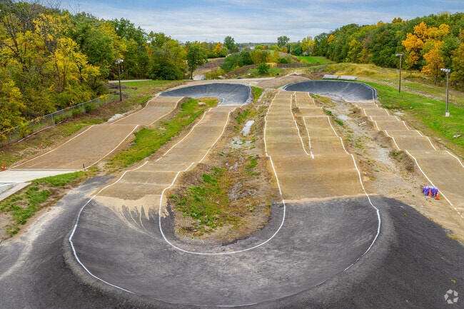 Hit the whoops at Fort Wayne's Franke Park BMX track.