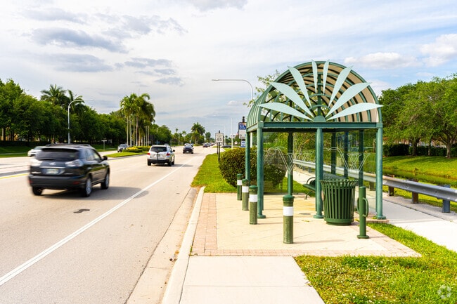On Weston Road, you will find several bus stops in Windmill Ranch Estates.