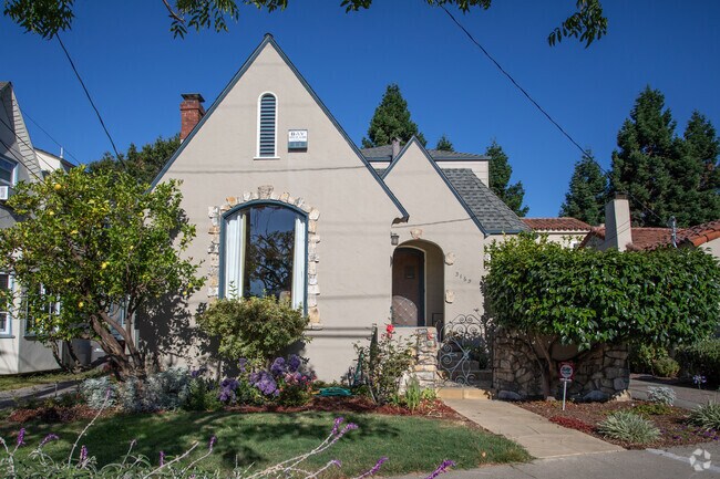High-pitched roof Tudor homes make up a majority of the homes in Reservoir Hill in Oakland.