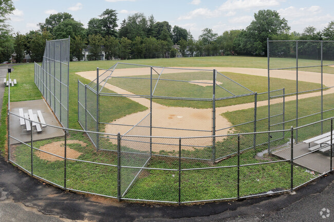 The baseball field and track at Leonia Middle School in Leonia, NJ.