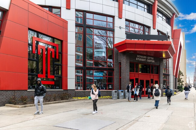 Temple University has a big presence in the Hartranft neighborhood.