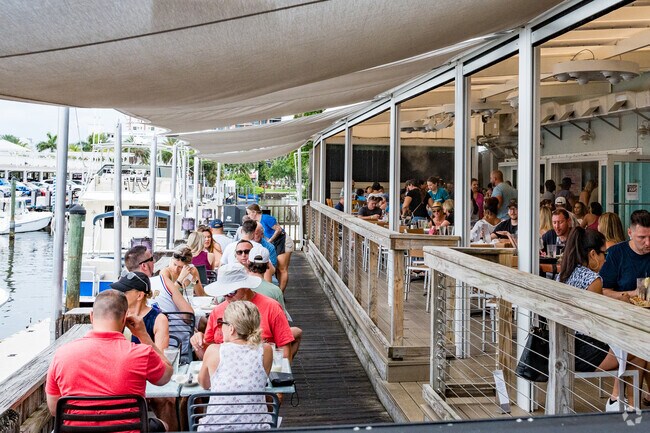 Coconuts is a restaurant minutes from Seven Isles overlooking the water.