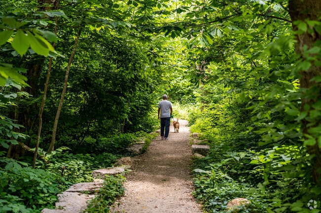Lewis G. Larus Park has many biking and hiking trails in the Southampton neighborhood.