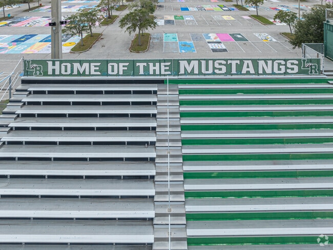 The school spirit can be seen all around the Lakewood Ranch High campus.