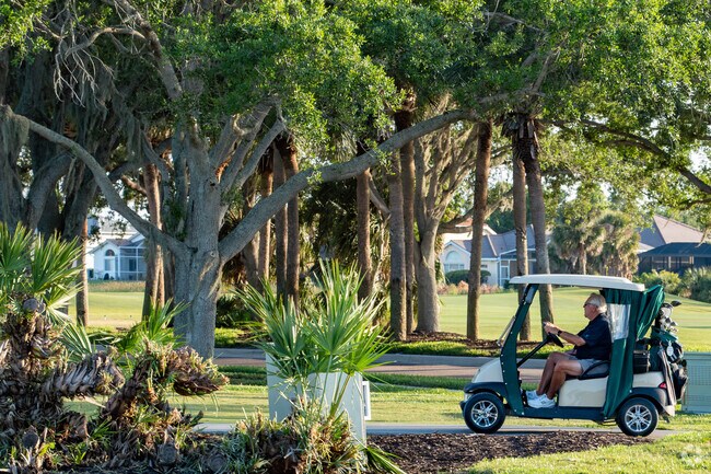 Pelican Pointe has an award winning course that residents can enjoy just steps from their door.