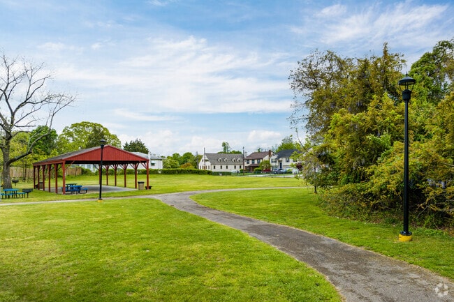 Lawnside Park has walking paths for the active community members.