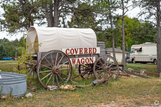 Covered Wagon in Summerset is a local landmark near the Black Hills.