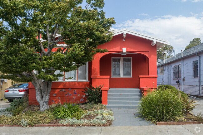 Walk through Bartlett in Oakland and you will see a few of the bungalows are brightly painted.