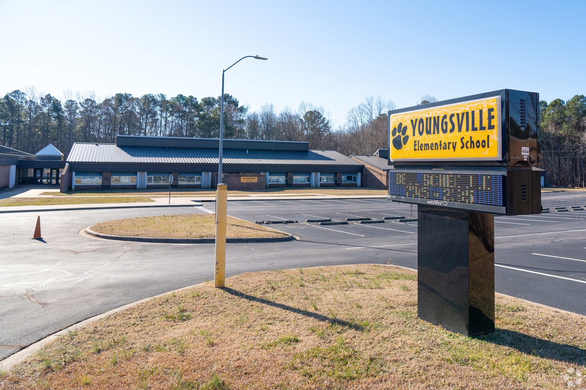 Youngsville Elementary in Youngsville, NC, serves nearly 400  students.