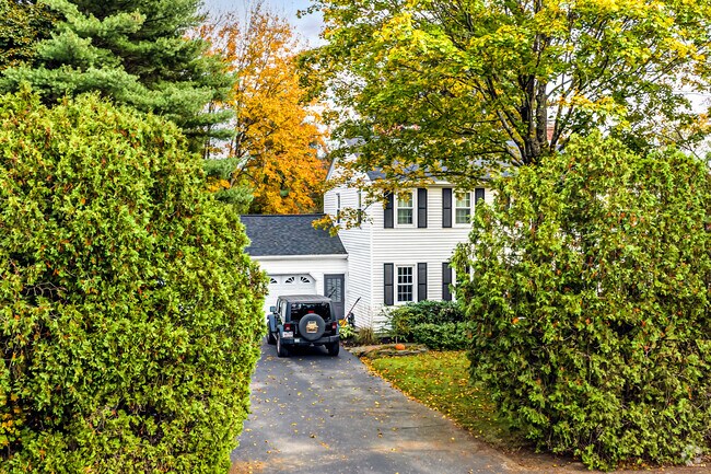 Some homes in Northborough are tucked away behind the trees.