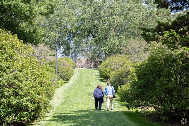 Enjoy an easy summer walk through the arboretum in Phillips.