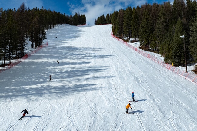 Whitefish residents enjoy the groomed slopes of Whitefish Mountain Resort only 15 minutes away from downtown.