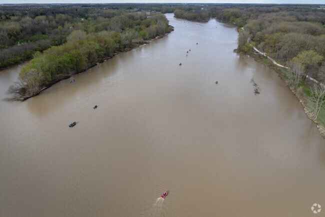 Another beautiful day for fishing during the Walleye Run in Perrysburg on the muddy Maumee.