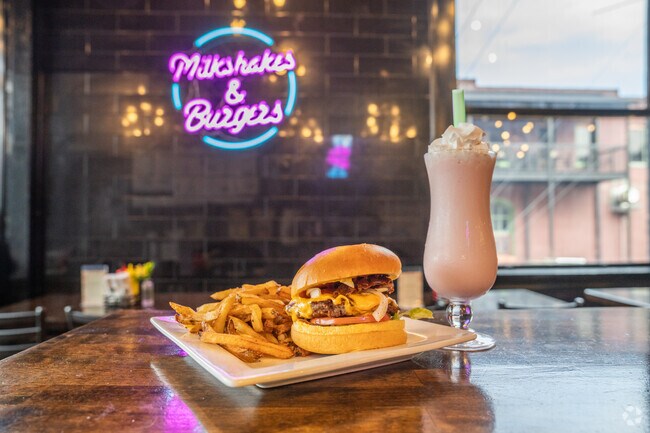Chips Burger Bar is known for their burgers and milkshakes.