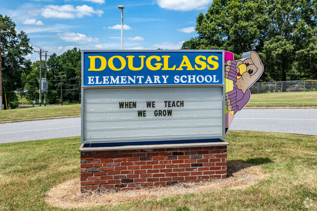 Douglass Elementary School serves almost 400 students.