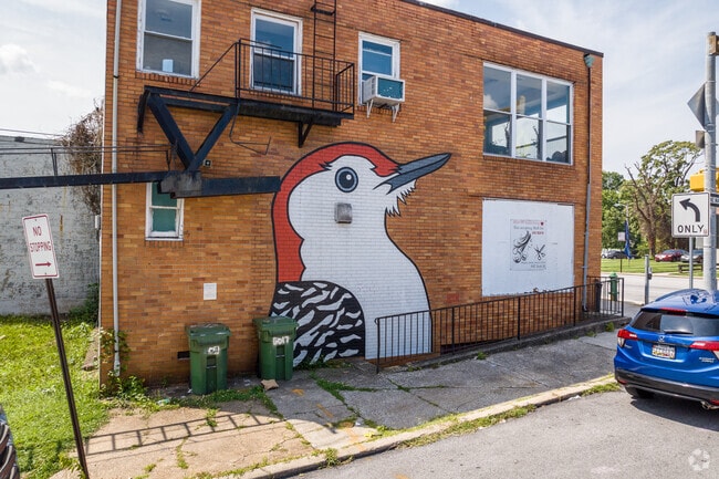 The B-more Birds mural project is an easy way to tell you're on York Rd in Kenilworth Park.